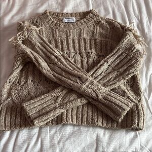 Women's Tan Sweater